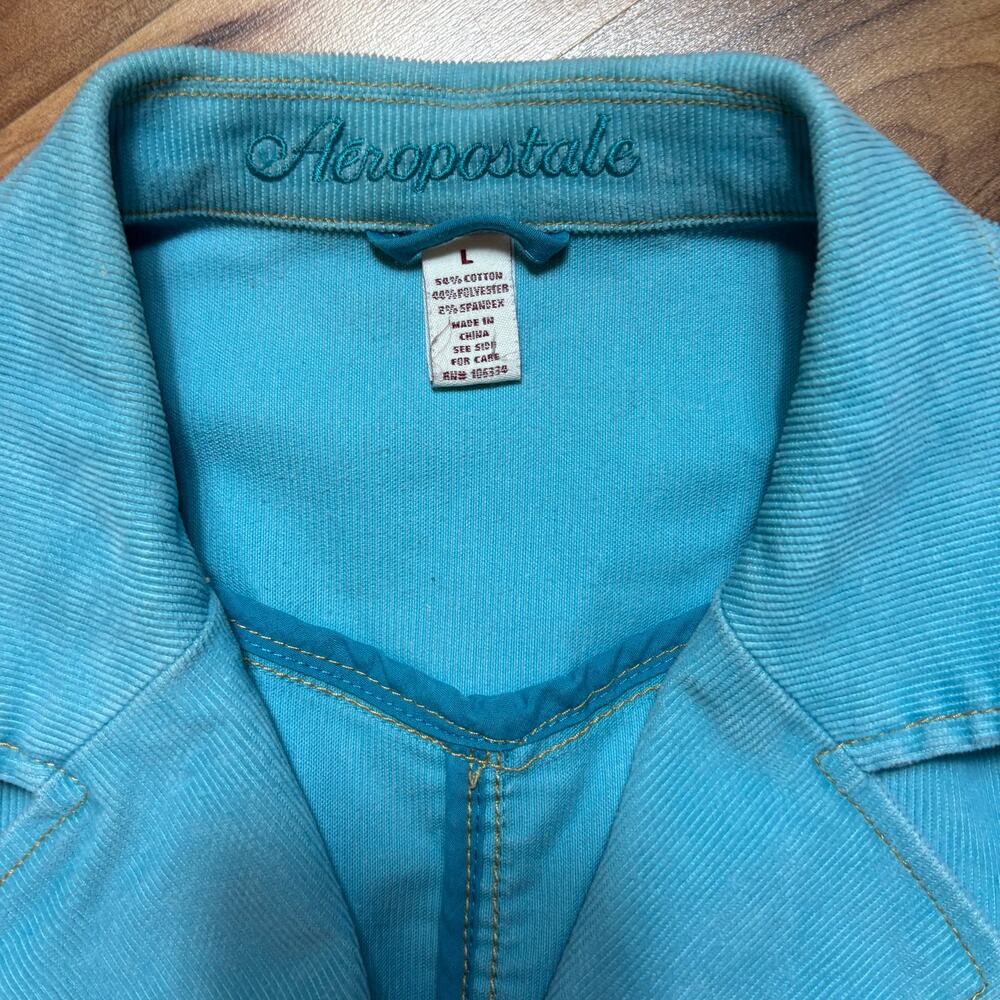 Vintage Y2K Aeropostale Corduroy Jacket Blue size large